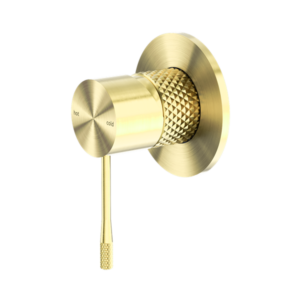 Nero Opal Shower Mixer 80mm Plate Brushed Gold - NR251909BG