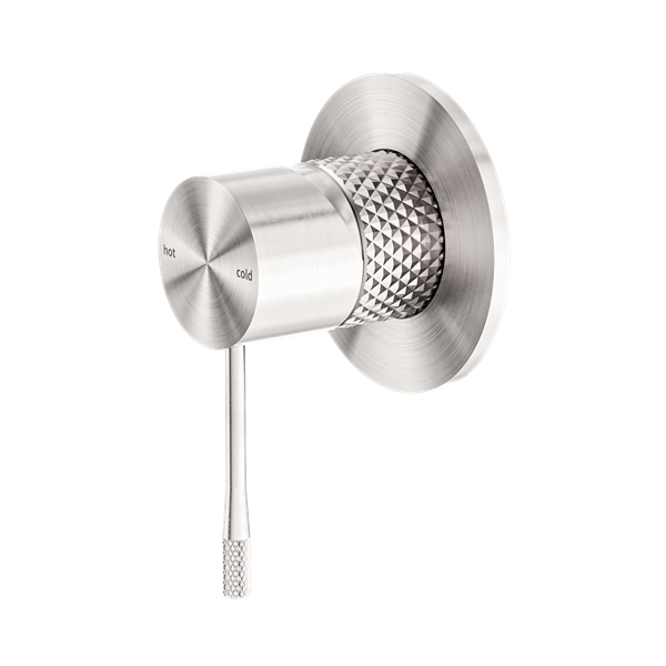 Nero Opal Shower Mixer 80mm Plate Brushed Nickel - NR251909BN