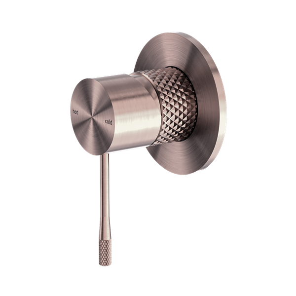 Nero Opal Shower Mixer 80mm Plate Brushed Bronze - NR251909BZ