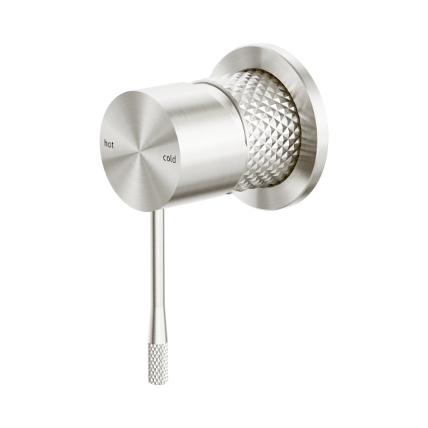 Nero Opal Shower Mixer 60mm Plate Brushed Nickel - NR251909hBN