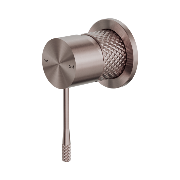 Nero Opal Shower Mixer 60mm Plate Brushed Bronze - NR251909hBZ