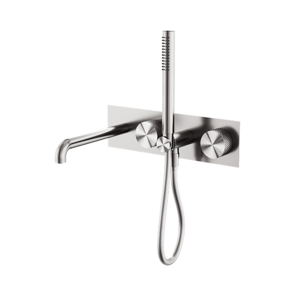 Nero Opal Progressive Shower System With Spout 230mm Brushed Nickel - NR252003a230BN