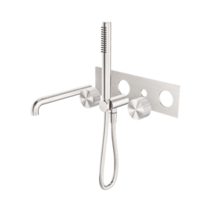 Nero Opal Progressive Shower System With Spout 230mm Trim Kits Only Brushed Nickel - NR252003a230tBN