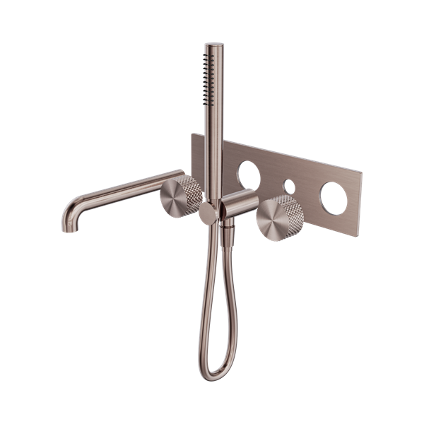 Nero Opal Progressive Shower System With Spout 230mm Trim Kits Only Brushed Bronze - NR252003a230tBZ