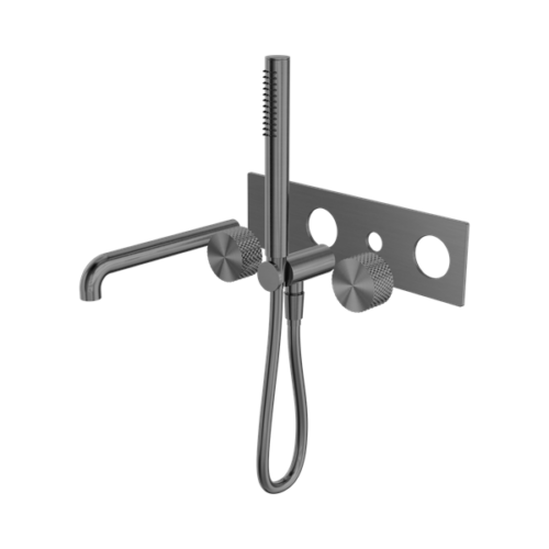 Nero Opal Progressive Shower System With Spout 230mm Trim Kits Only Graphite - NR252003a230tGR