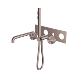 Nero Opal Progressive Shower System With Spout 250mm Trim Kits Only Brushed Bronze - NR252003a250tBZ