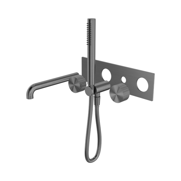 Nero Opal Progressive Shower System With Spout 250mm Trim Kits Only Graphite - NR252003a250tGR