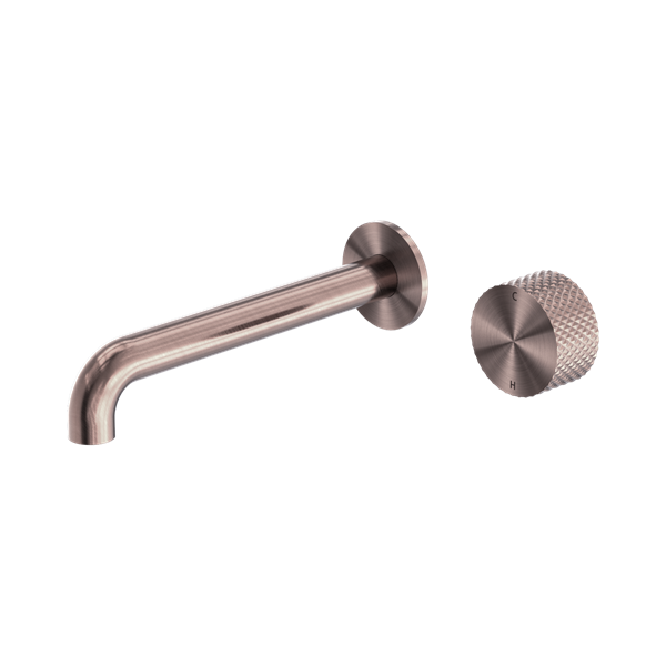 Nero Opal Progressive Wall Basin/Bath Set 120mm Brushed Bronze - NR252007a120BZ
