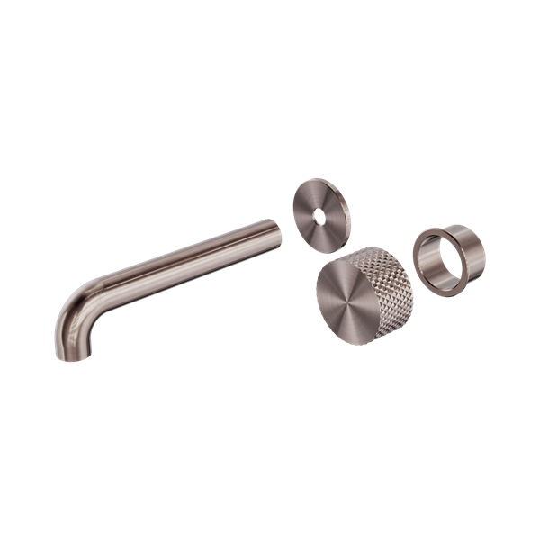 Nero Opal Progressive Wall Basin/Bath Set 185mm Trim Kits Only Brushed Bronze - NR252007at185BZ