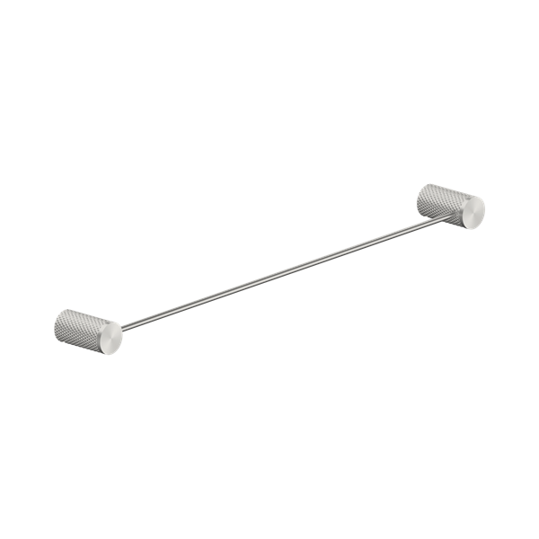 Nero Opal Single Towel Rail 600mm Brushed Nickel - NR2524BN