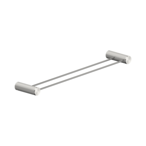 Nero Opal Double Towel Rail 600mm Brushed Nickel - NR2524dBN