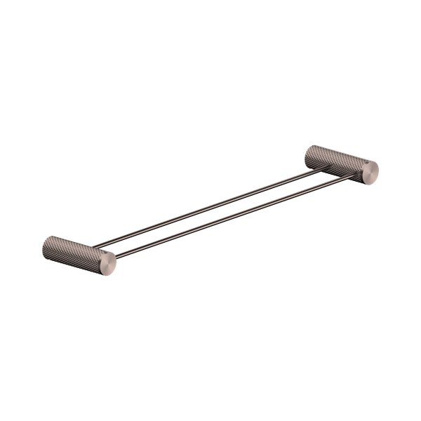 Nero Opal Double Towel Rail 600mm Brushed Bronze - NR2524dBZ