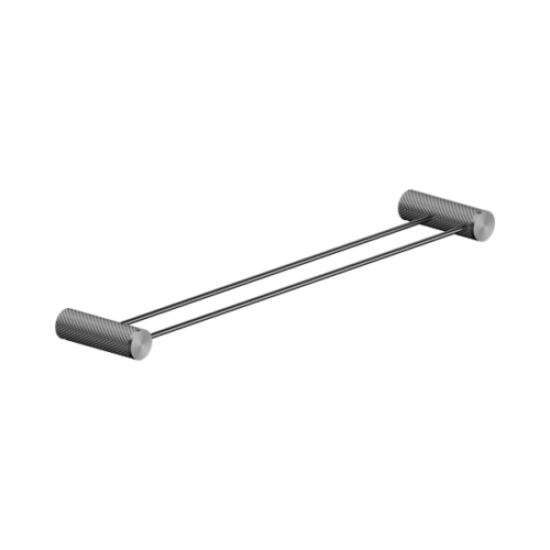 Nero Opal Double Towel Rail 600mm Graphite - NR2524dGR