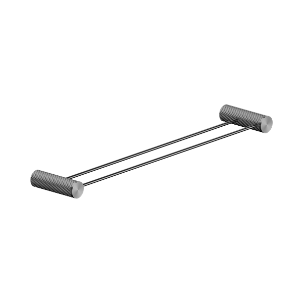 Nero Opal Double Towel Rail 600mm Graphite - NR2524dGR