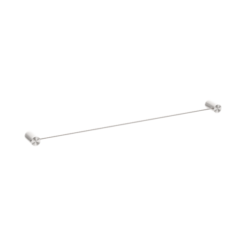 Nero Opal Single Towel Rail 800mm Brushed Nickel - NR2530BN