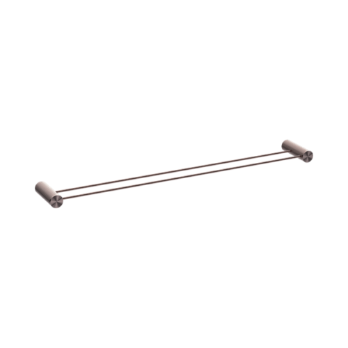 Nero Opal Double Towel Rail 800mm Brushed Bronze - NR2530dBZ