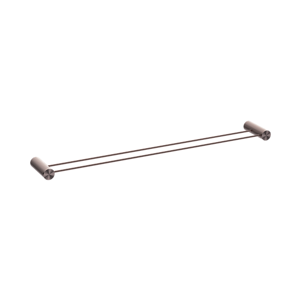 Nero Opal Double Towel Rail 800mm Brushed Bronze - NR2530dBZ