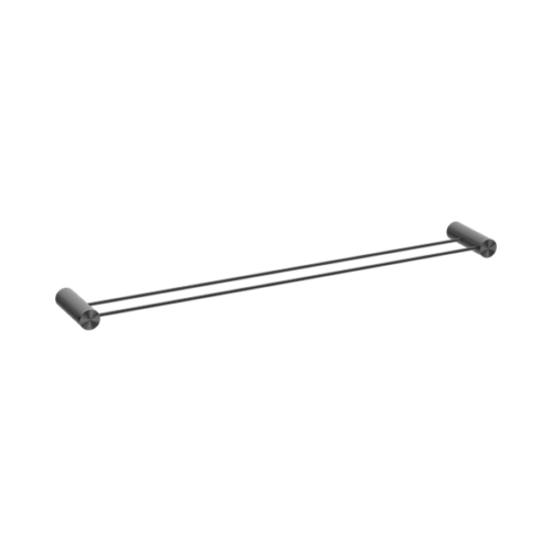 Nero Opal Double Towel Rail 800mm Graphite - NR2530dGR