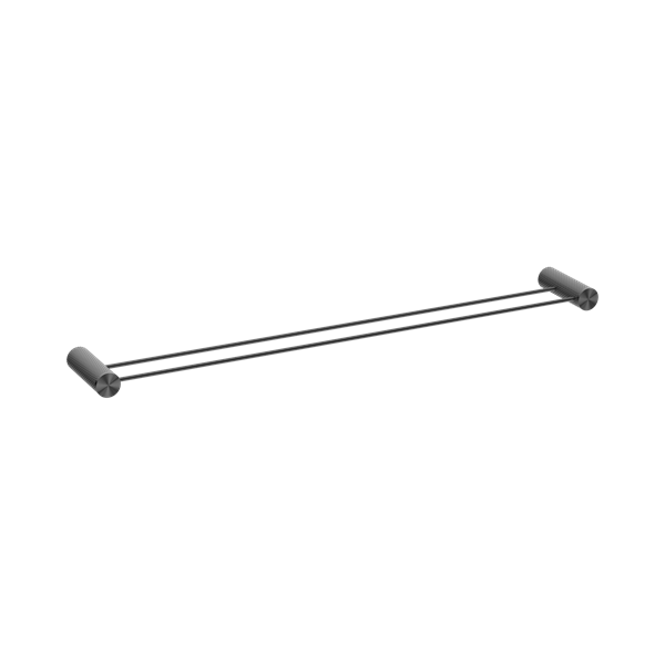Nero Opal Double Towel Rail 800mm Graphite - NR2530dGR