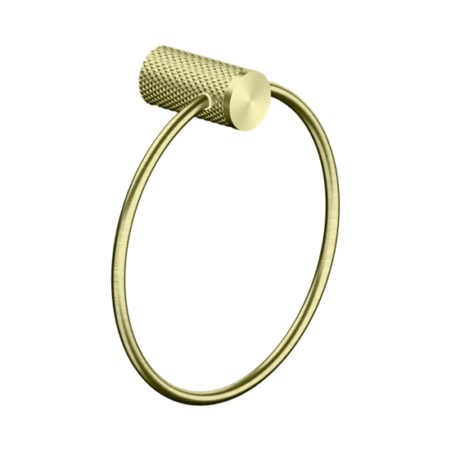 Nero Opal Towel Ring Brushed Gold - NR2580aBG