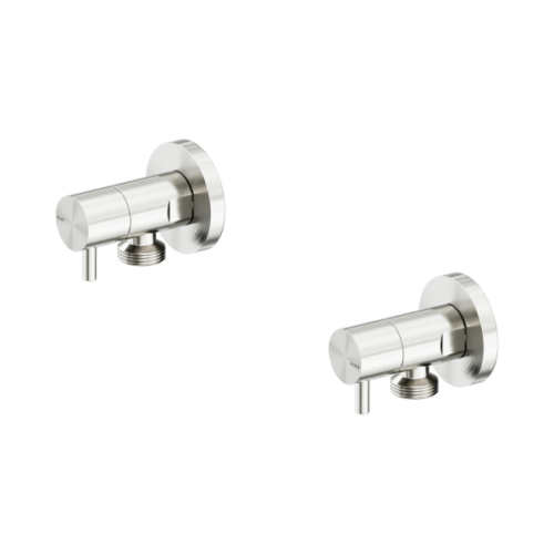Nero Washing Machine Tap Set Brushed Nickel - NR262109dBN