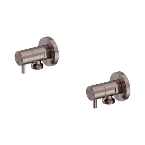 Nero Washing Machine Tap Set Brushed Bronze - NR262109dBZ