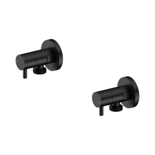 Nero Washing Machine Tap Set Matte Black - NR262109dMB