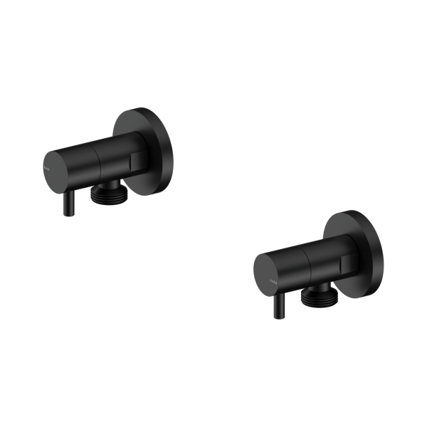 Nero Washing Machine Tap Set Matte Black - NR262109dMB