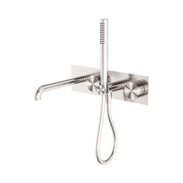 Nero Kara Progressive Shower System With Spout 230mm Brushed Nickel - NR271903a230BN