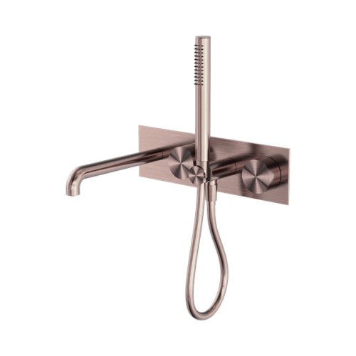 Nero Kara Progressive Shower System With Spout 230mm Brushed Bronze - NR271903a230BZ