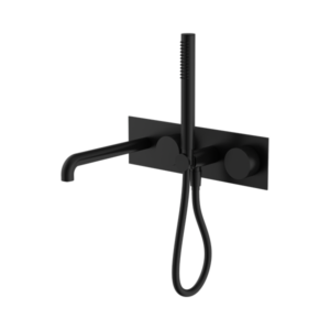Nero Kara Progressive Shower System With Spout 230mm Matte Black - NR271903a230MB