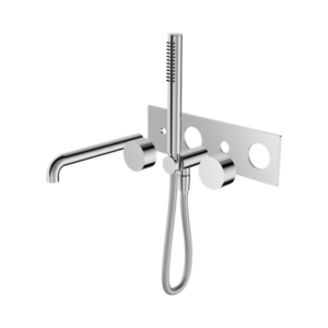 Nero Kara Progressive Shower System With Spout 230mm Trim Kits Only Chrome - NR271903a230tCH
