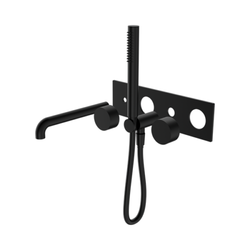 Nero Kara Progressive Shower System With Spout 230mm Trim Kits Only Matte Black - NR271903a230tMB