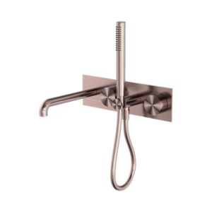 Nero Kara Progressive Shower System With Spout 250mm Brushed Bronze - NR271903a250BZ