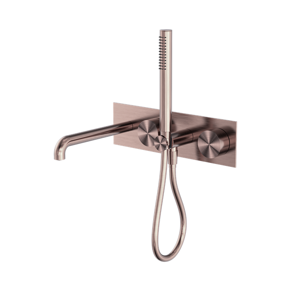 Nero Kara Progressive Shower System With Spout 250mm Brushed Bronze - NR271903a250BZ