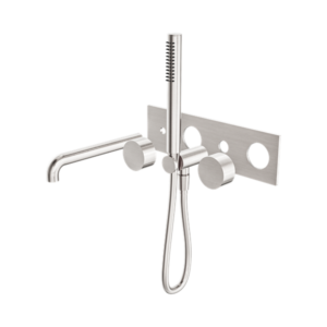 Nero Kara Progressive Shower System With Spout 250mm Trim Kits Only Brushed Nickel - NR271903a250tBN