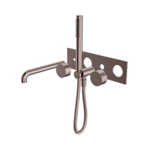 Nero Kara Progressive Shower System With Spout 250mm Trim Kits Only Brushed Bronze - NR271903a250tBZ