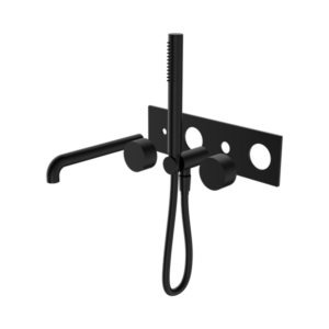 Nero Kara Progressive Shower System With Spout 250mm Trim Kits Only Matte Black - NR271903a250tMB