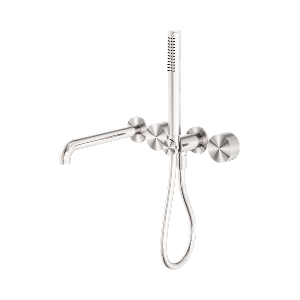 Nero Kara Progressive Shower System Separate Plate With Spout 230mm Brushed Nickel - NR271903b230BN