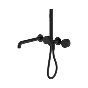Nero Kara Progressive Shower System Separate Plate With Spout 230mm Matte Black - NR271903b230MB