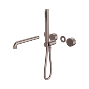Nero Kara Progressive Shower System Separate Plate With Spout 230mm Trim Kits Only Brushed Bronze - NR271903b230tBZ