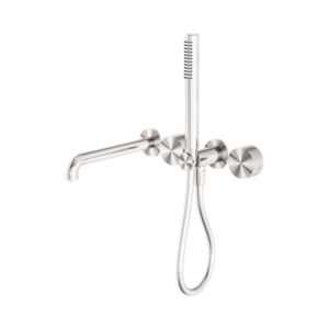 Nero Kara Progressive Shower System Separate Plate With Spout 250mm Brushed Nickel - NR271903b250BN