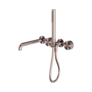 Nero Kara Progressive Shower System Separate Plate With Spout 250mm Brushed Bronze - NR271903b250BZ