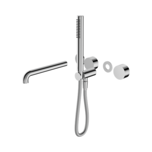 Nero Kara Progressive Shower System Separate Plate With Spout 250mm Trim Kits Only Chrome - NR271903b250tCH