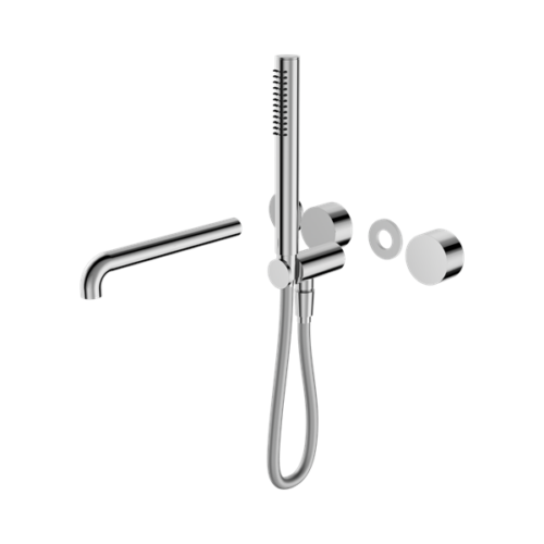 Nero Kara Progressive Shower System Separate Plate With Spout 250mm Trim Kits Only Chrome - NR271903b250tCH