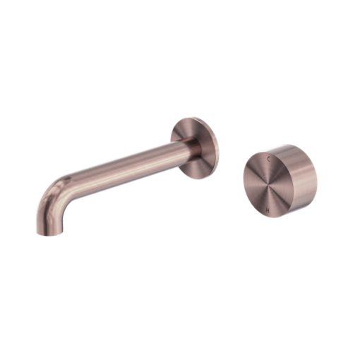 Nero Kara Progressive Wall Basin/Bath Set 120mm Brushed Bronze - NR271907a120BZ