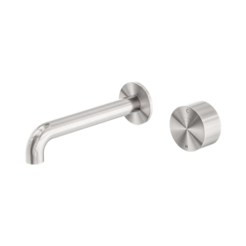 Nero Kara Progressive Wall Basin/Bath Set 160mm Brushed Nickel - NR271907a160BN