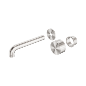 Nero Kara Progressive Wall Basin/Bath Set 120mm Trim Kits Only Brushed Nickel - NR271907at120BN