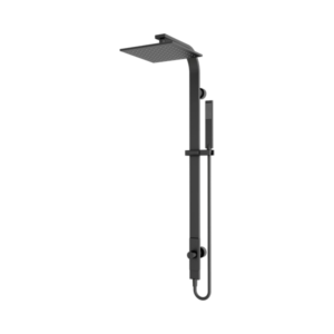 Nero Astra Rain Square Twin Shower Single Hose Matte Black - NR281305cMB