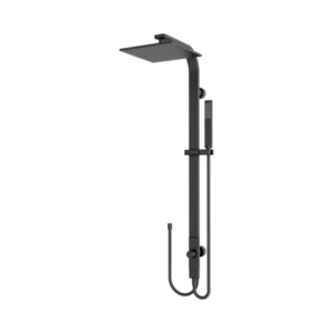 Nero Astra Rain Square Twin Shower Double Hose Matte Black - NR281305dMB